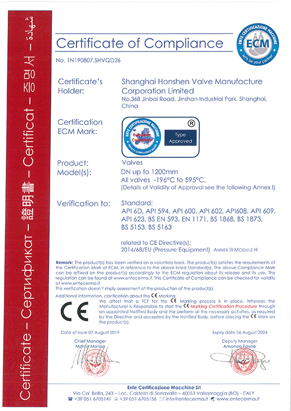 CE & SIL3证书
